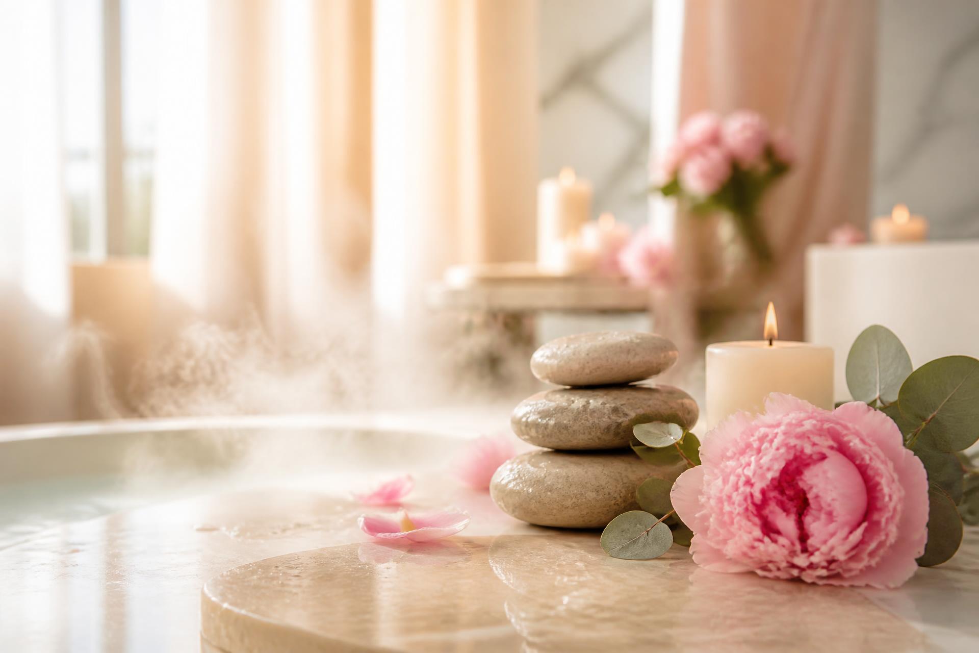 Wet Stone Sanctuary candlelit suite